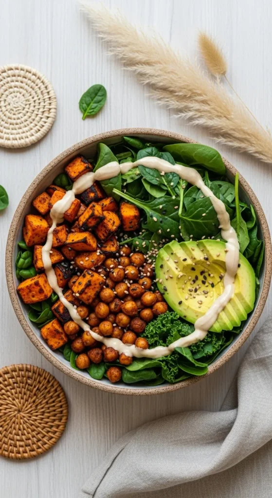 Chickpea & Sweet Potato Buddha Bowls