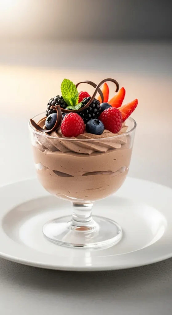 Chocolate Mousse (Light but Decadent)