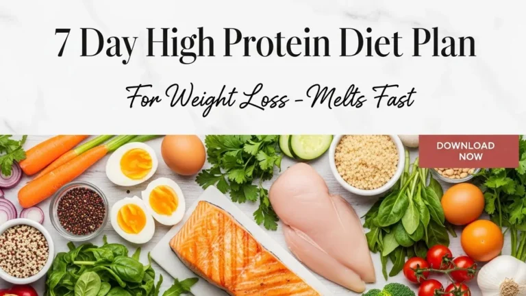 7 day high protein diet plan for weight loss