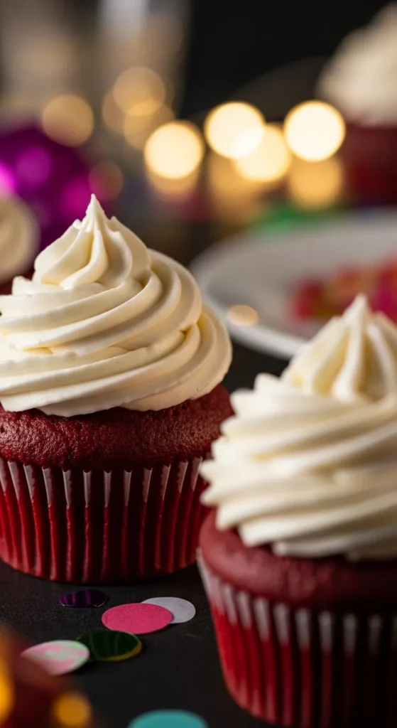 Red Velvet Cupcakes with Cream Cheese Frosting