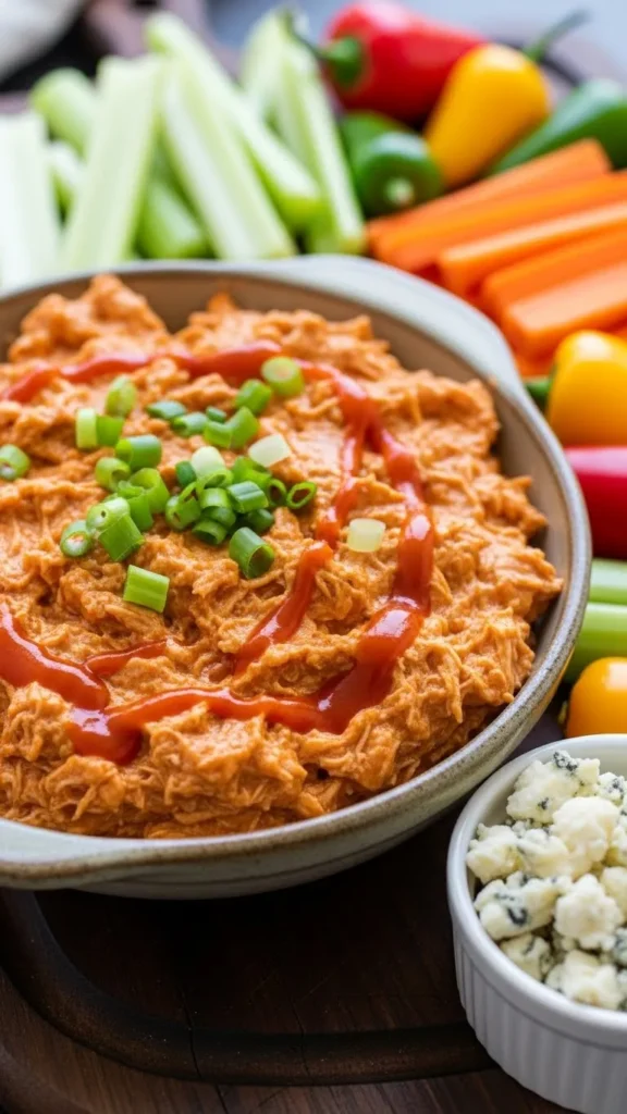 Air Fryer Buffalo Chicken Dip