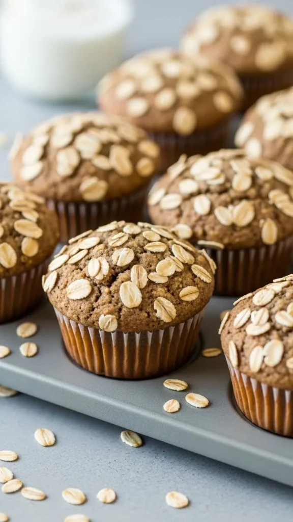 Apple Oat Greek Yogurt Muffins