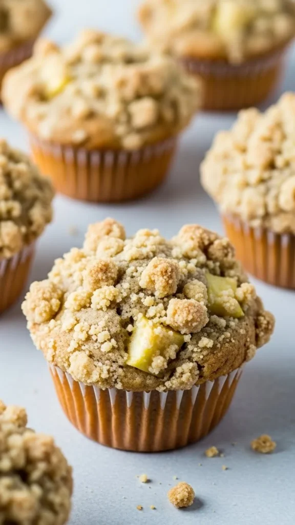 Apple Streusel Greek Yogurt Muffins