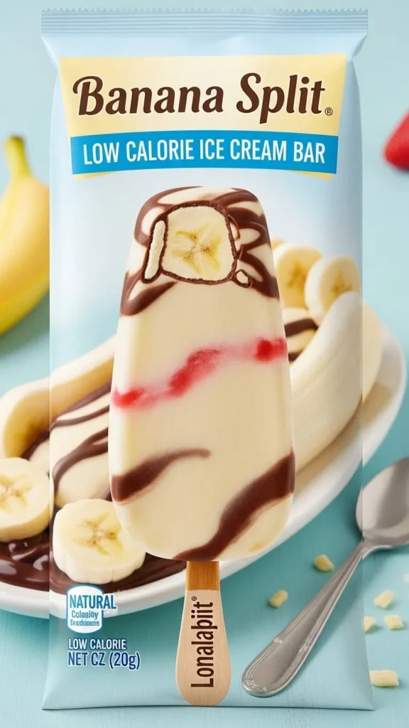 Banana Split Low Calorie Ice Cream Bar