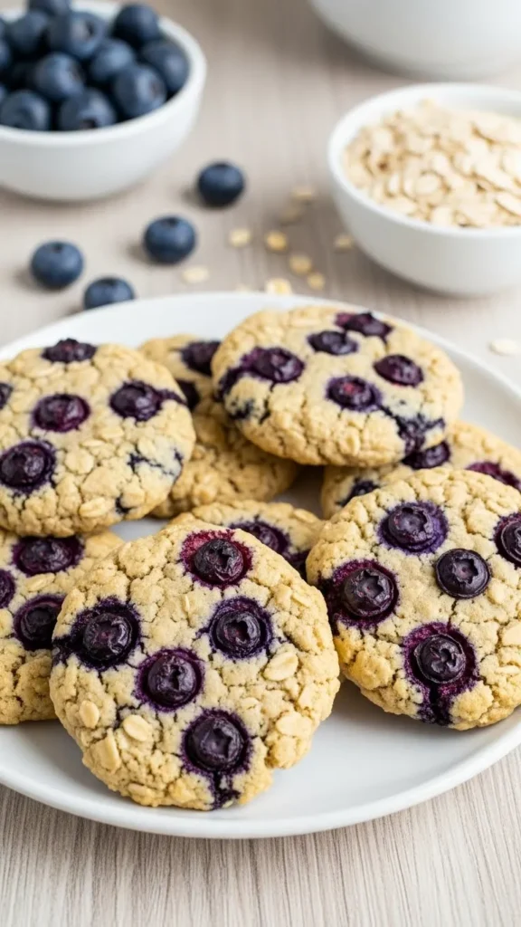 Blueberry Oatmeal Cookies