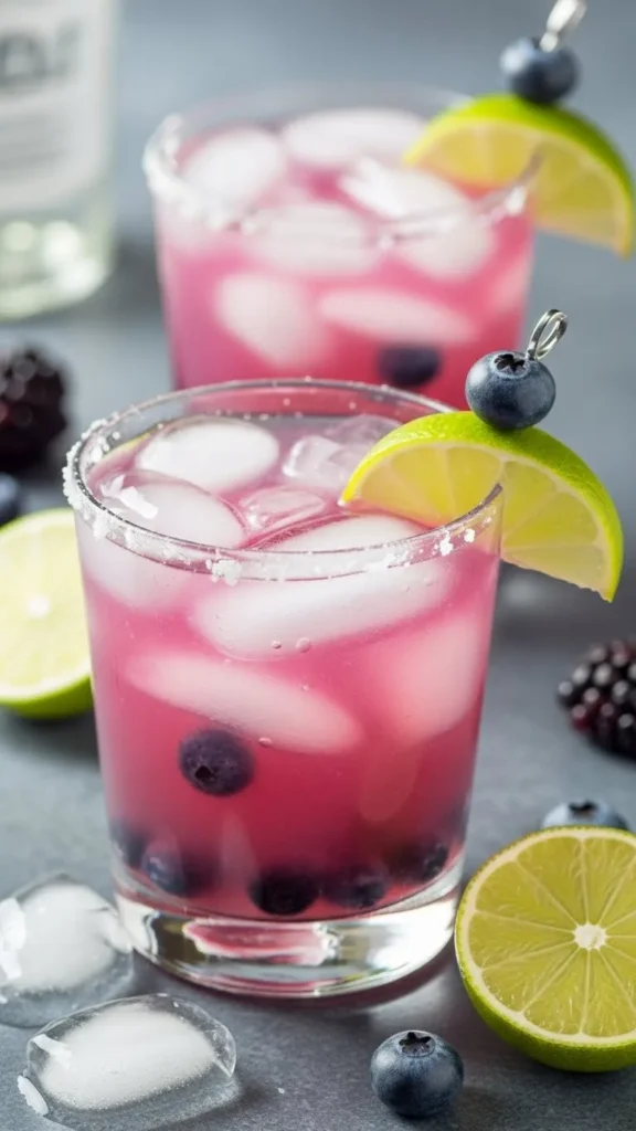 Blueberry Skinny Margarita