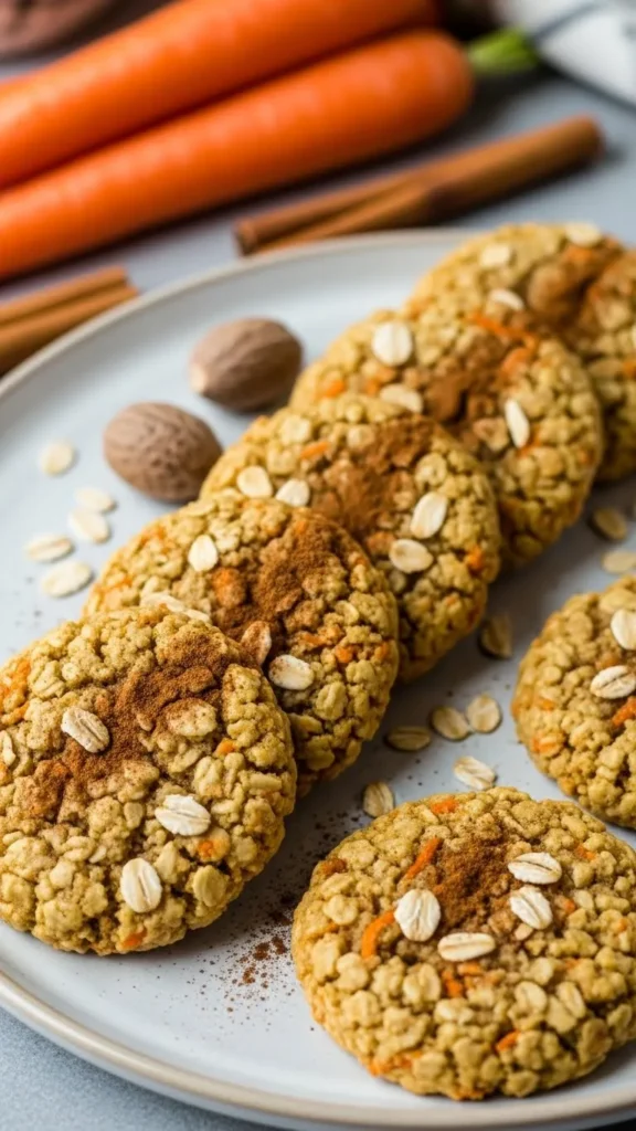 Carrot Cake Oatmeal Cookies