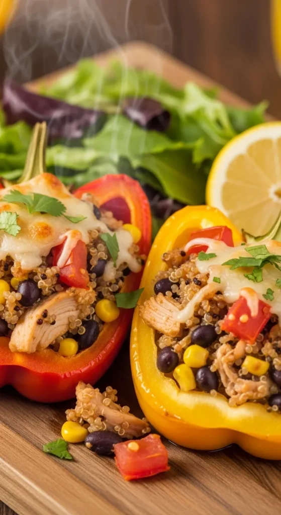 Chicken Stuffed Bell Peppers