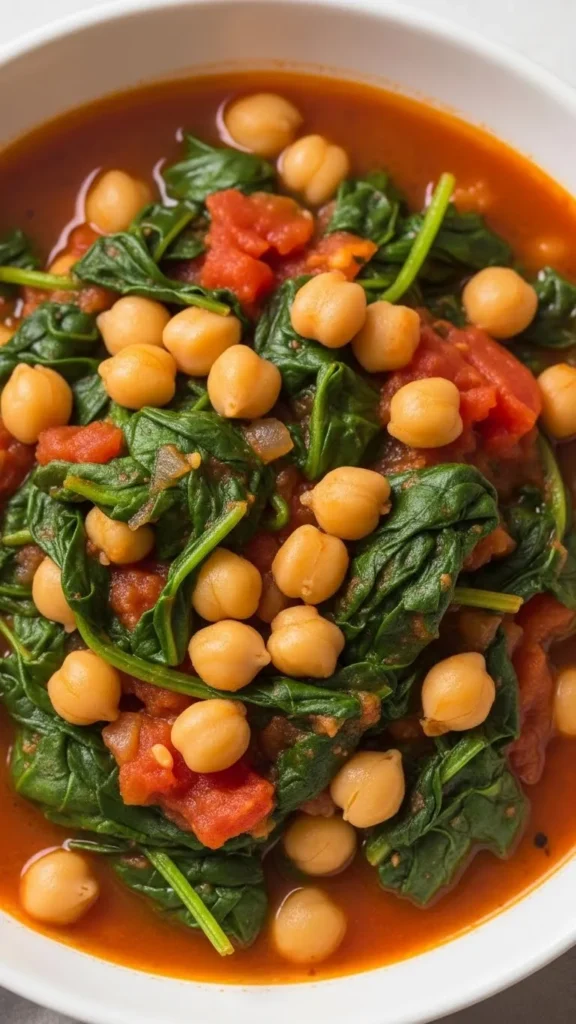 Chickpea and Spinach Stew
