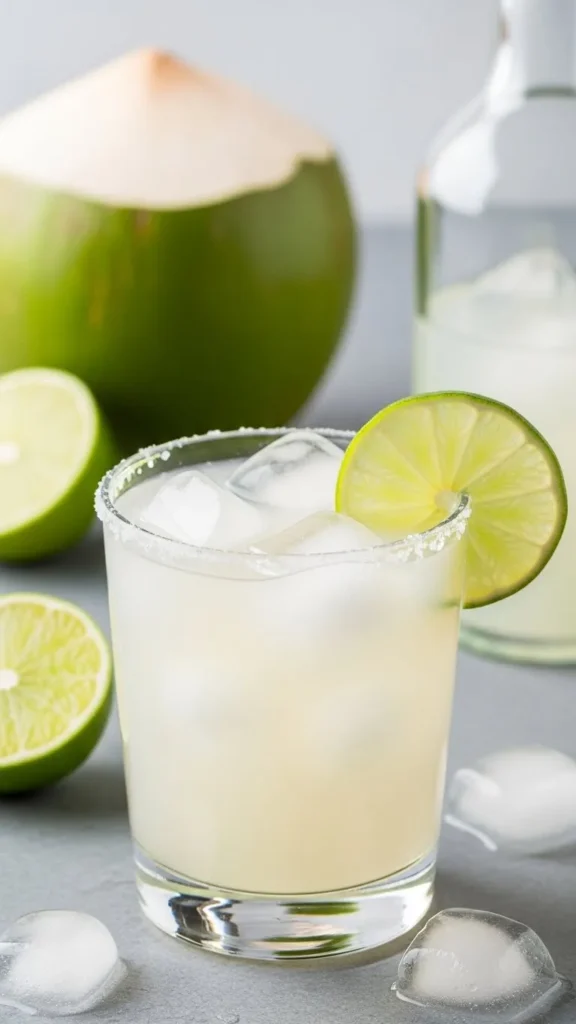 Coconut Lime Skinny Margarita