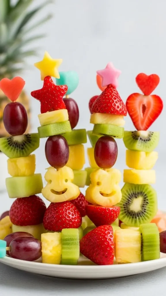 Colorful Fruit Skewers