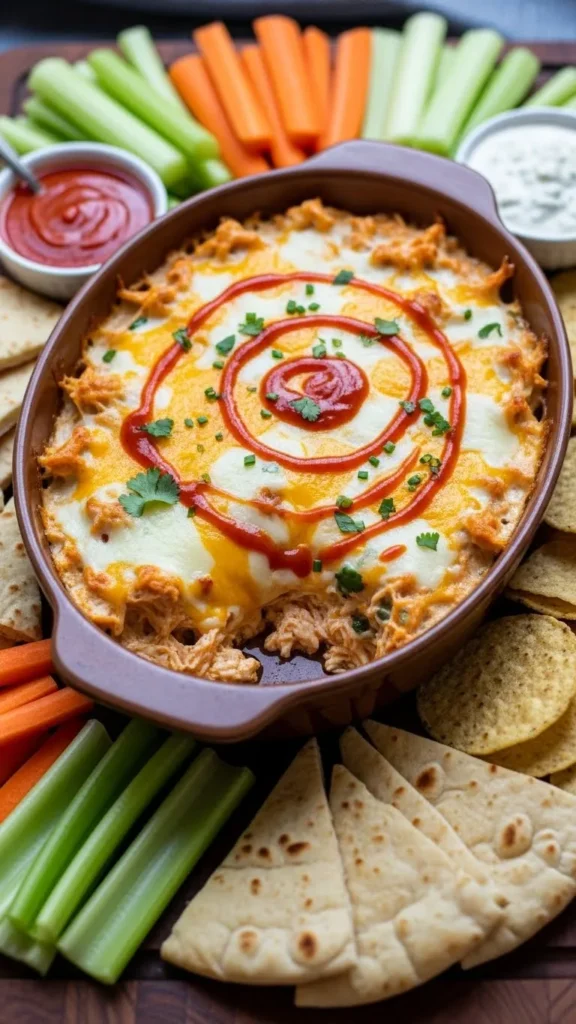 Cottage Cheese Buffalo Chicken Dip