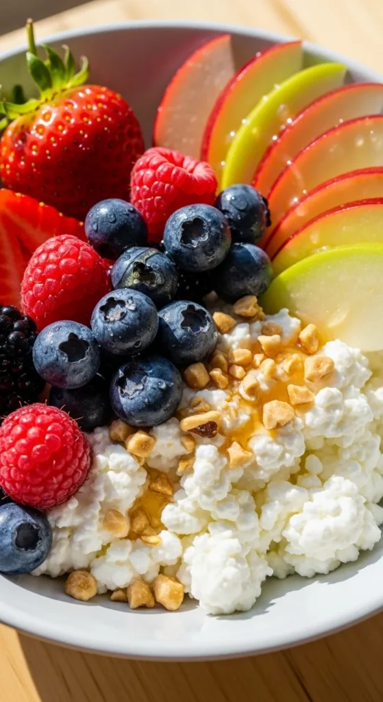 Cottage Cheese with Fresh Fruits
