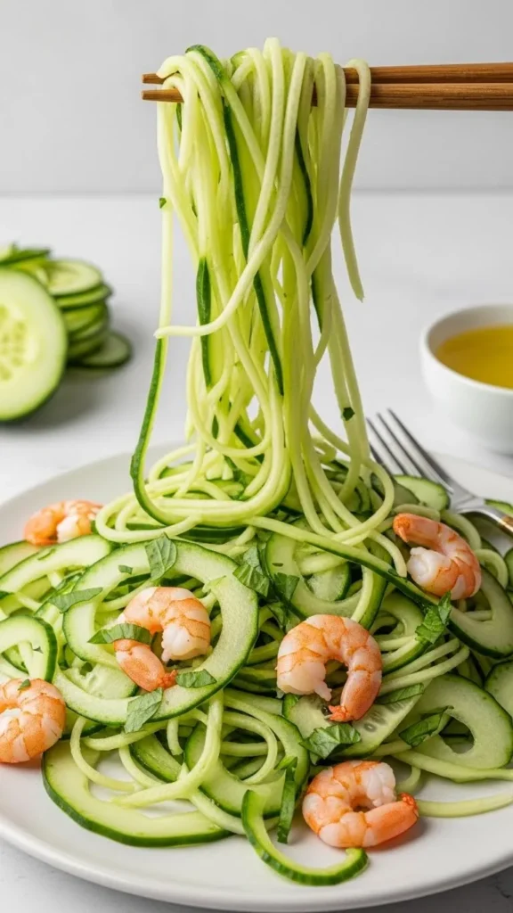 Cucumber Ribbon Pasta