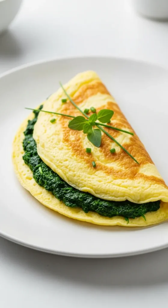 Egg White Omelet with Spinach