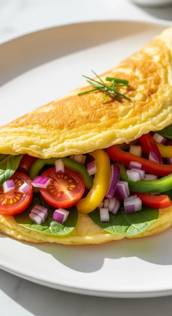 Egg White Omelette with Vegetables