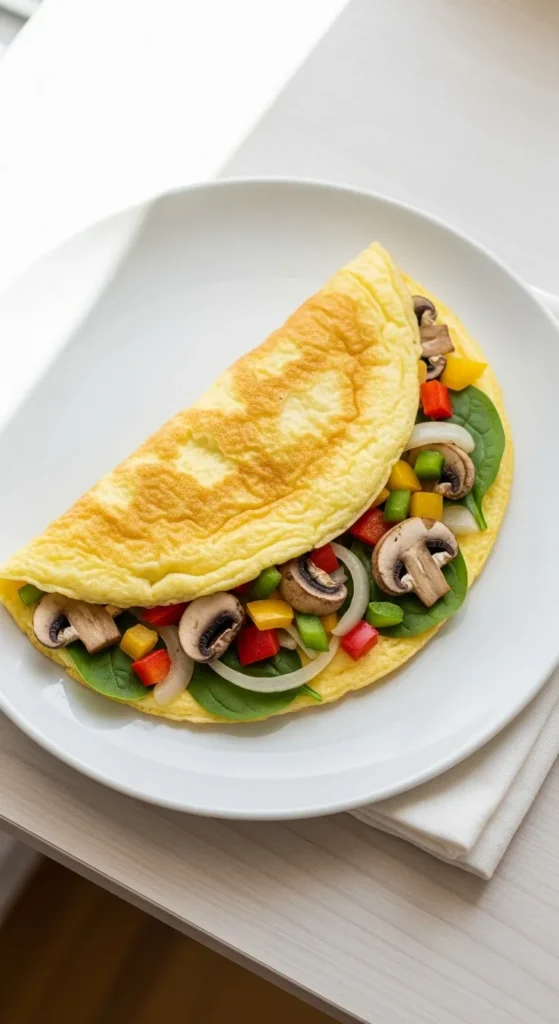 Egg White Vegetable Omelet