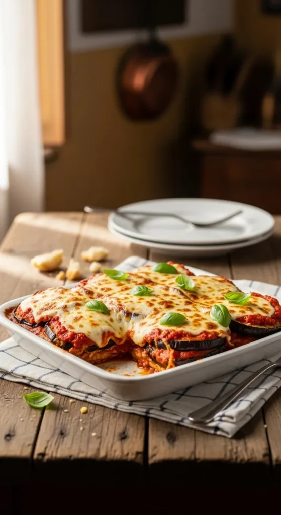 Eggplant Parmesan Light