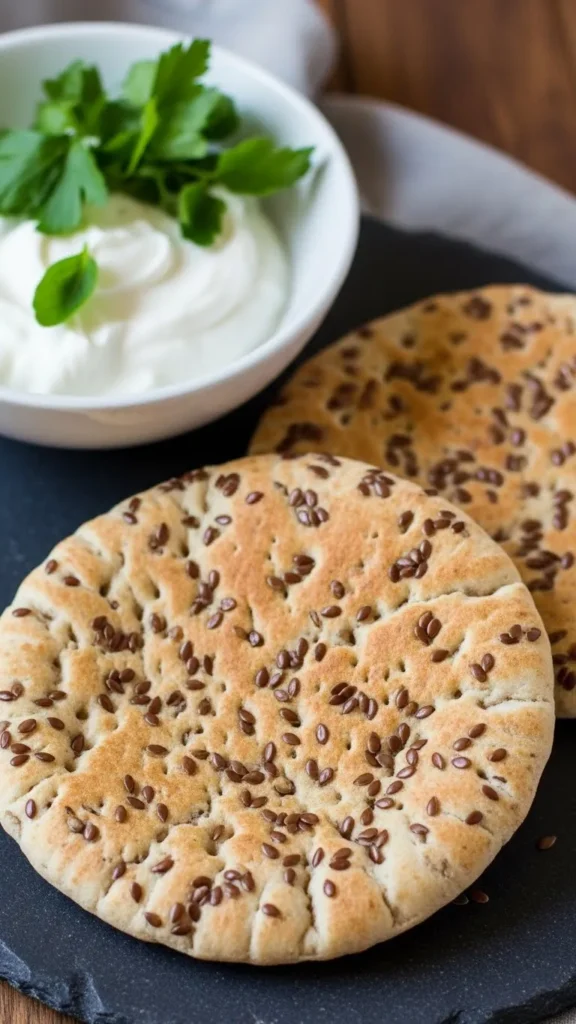 Flaxseed Low Calorie Pita Bread