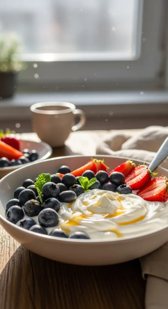 Greek Yogurt Berry Bowl (200 Calories)