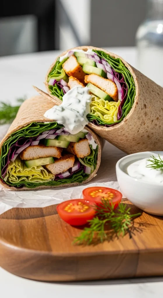 Greek Yogurt Chicken Wrap