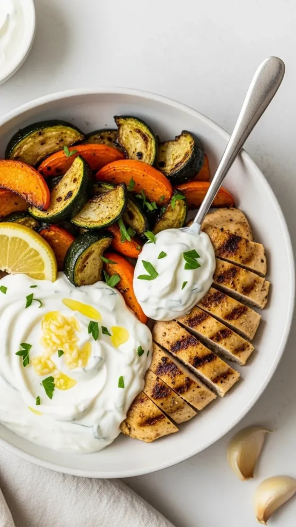 Greek Yogurt Garlic Sauce