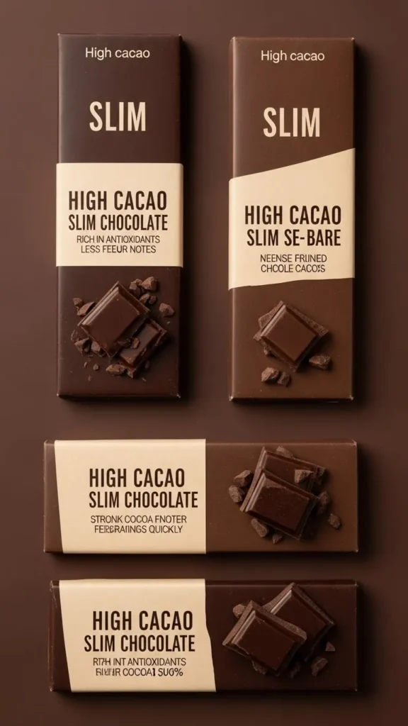 High Cacao Slim Chocolate Bars