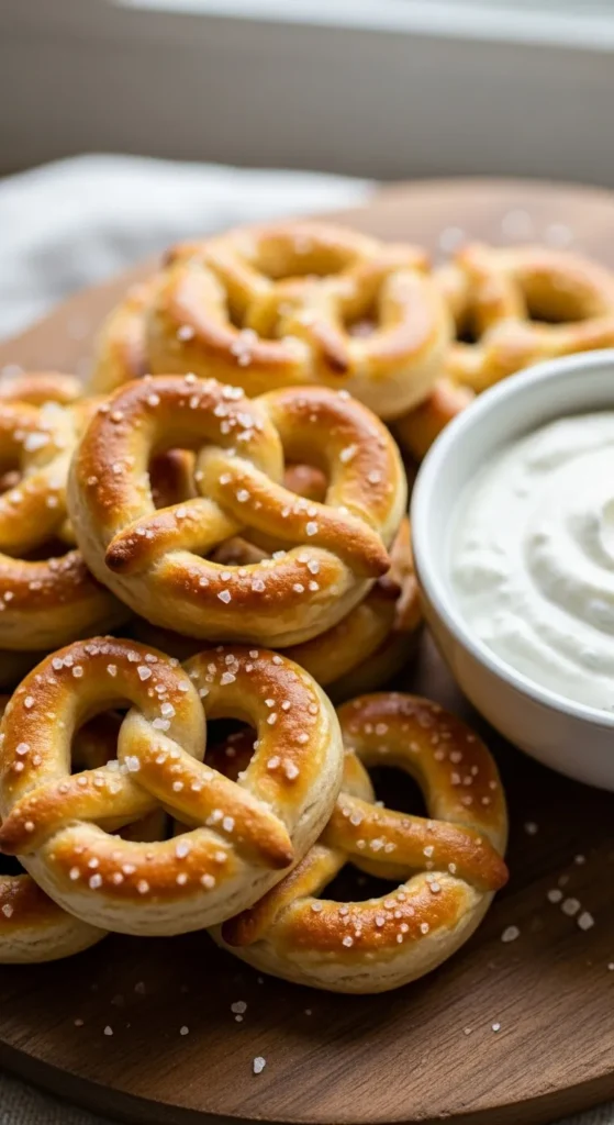 Homemade Baked Mini Pretzels (Light Recipe)