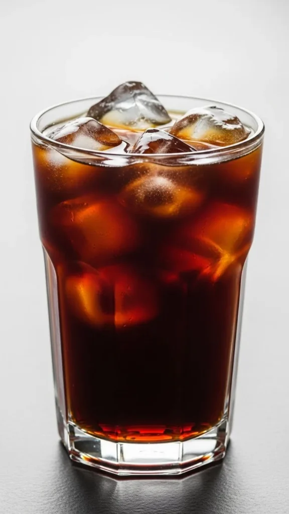 Iced Black Coffee With Vanilla Essence