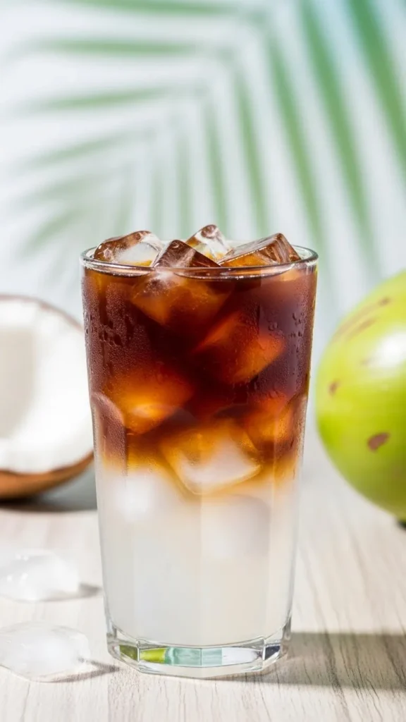 Iced Coffee With Coconut Water