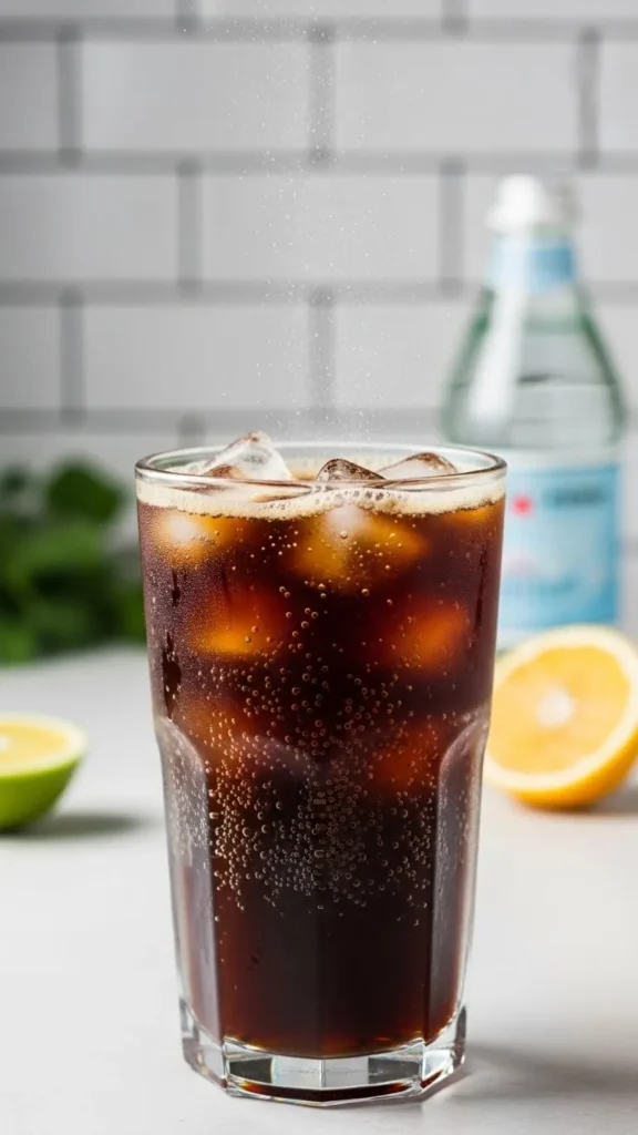 Iced Coffee With Sparkling Water