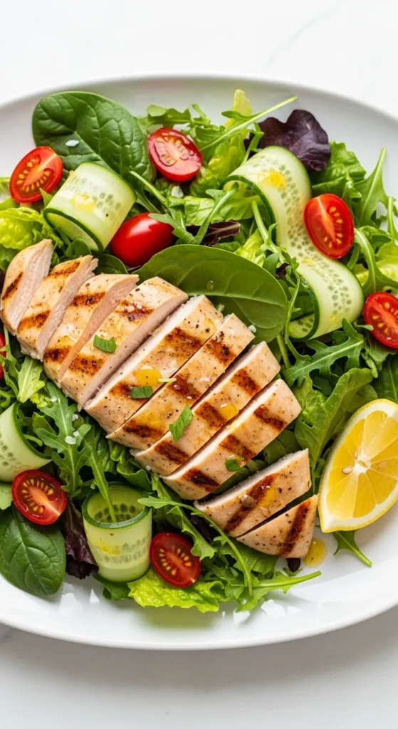 Lean Chicken Salad Plate (300 Calories)