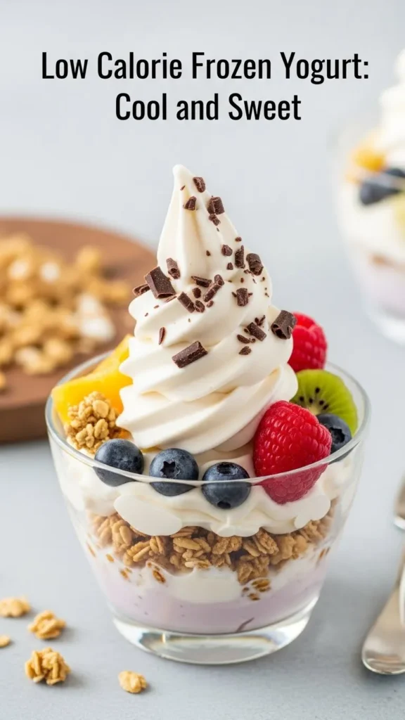 Low-Calorie Frozen Yogurt: Cool and Sweet