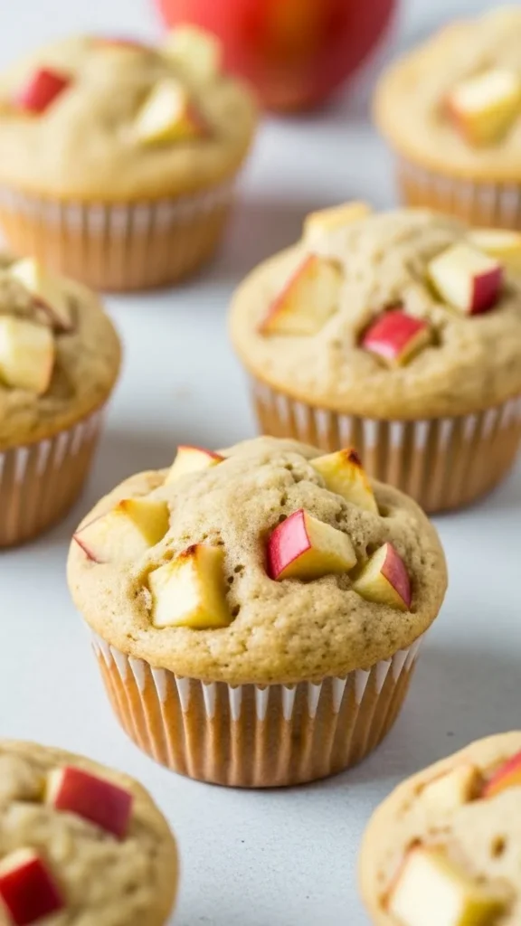 Maple Apple Greek Yogurt Muffins