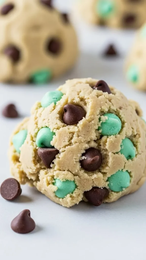Mint Chocolate Low Calorie Cookie Dough