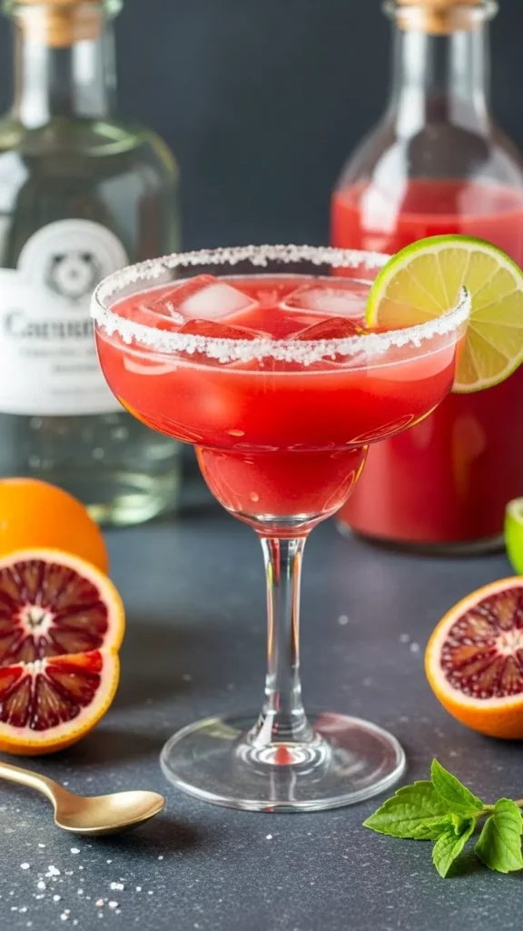 Orange Blood Skinny Margarita