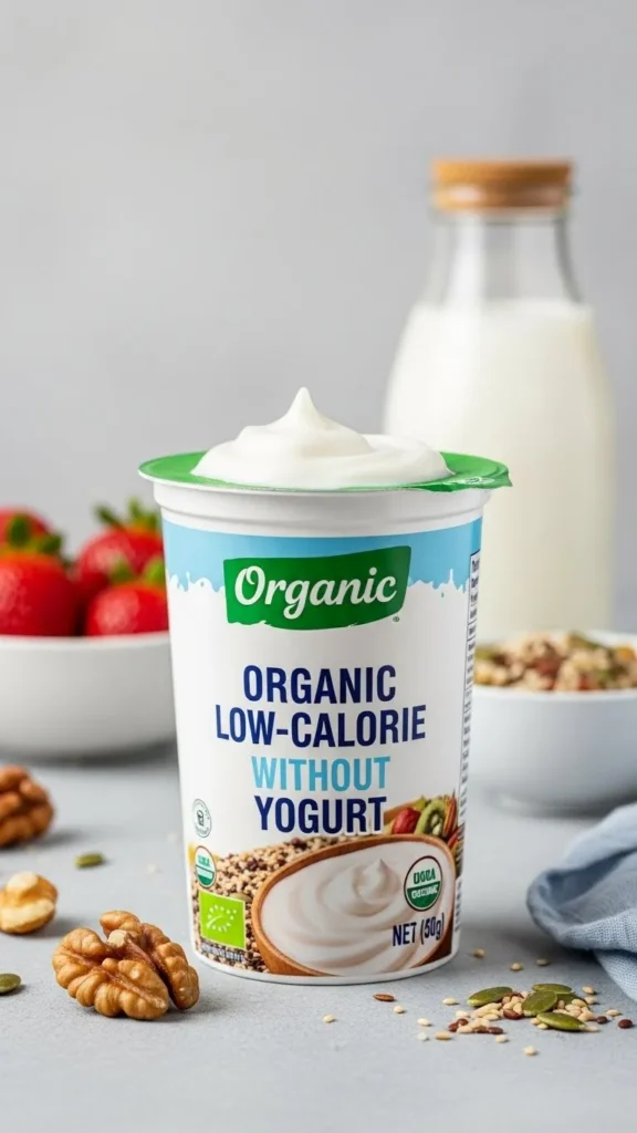 Organic Low-Calorie Yogurt: Clean Ingredients