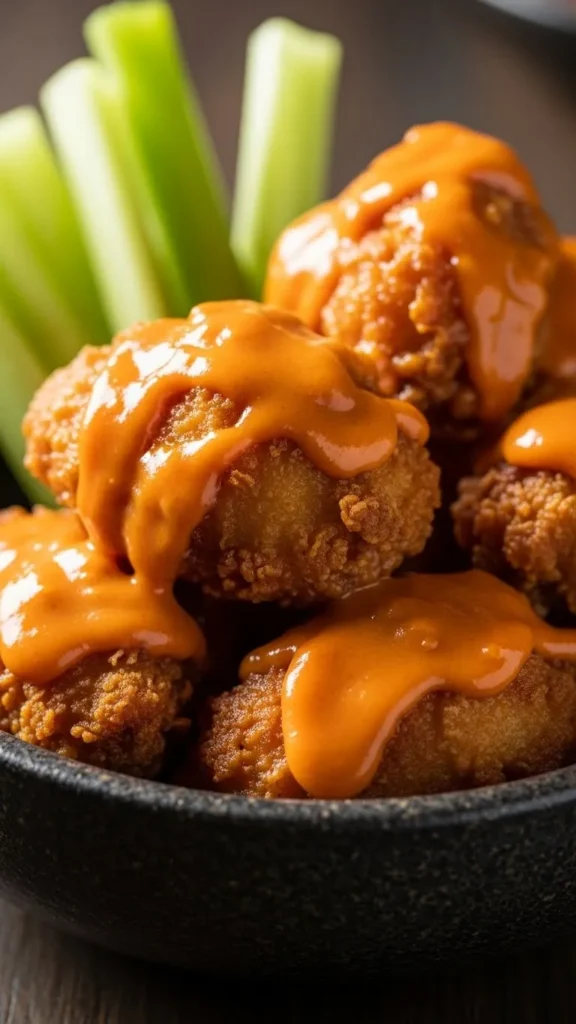 Party Friendly Light Buffalo Chicken Dip