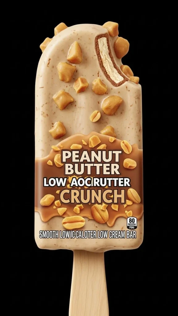 Peanut Butter Crunch Low Calorie Ice Cream Bar