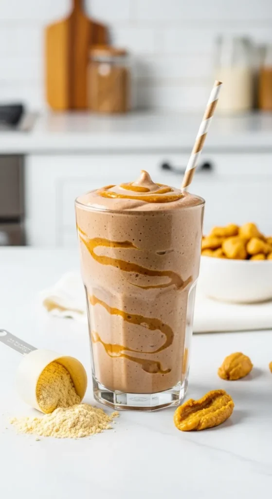 Protein Smoothie with Peanut Butter