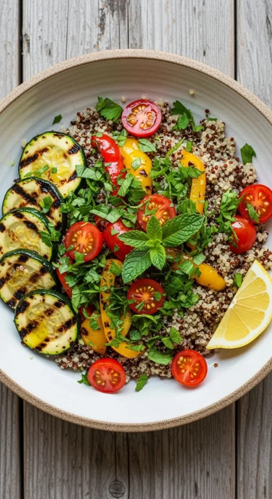Quinoa Salad with Grilled Vegetables