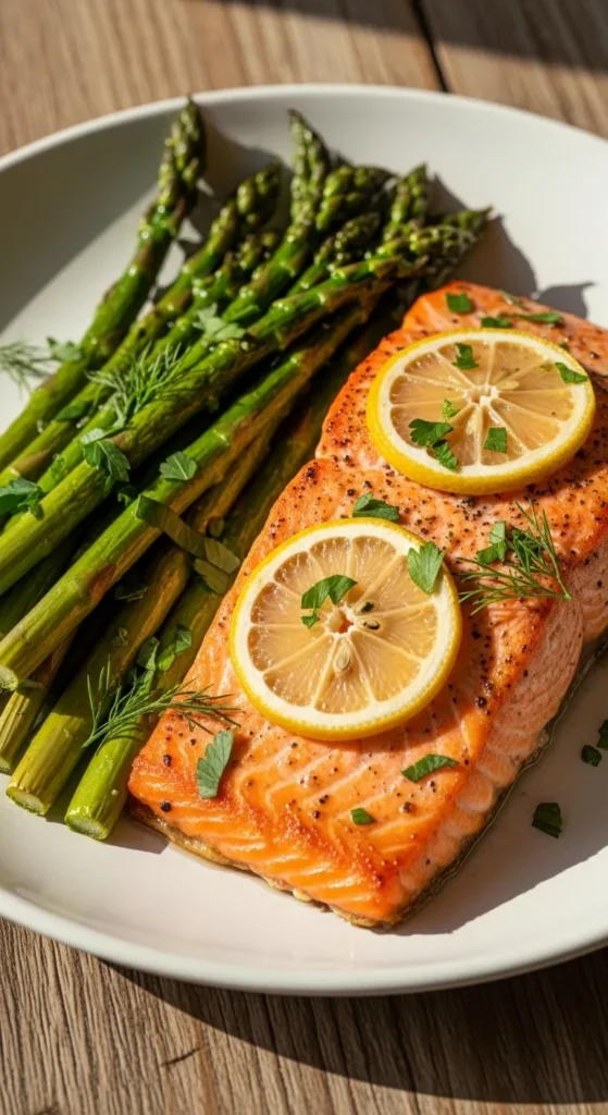 Salmon with Roasted Asparagus