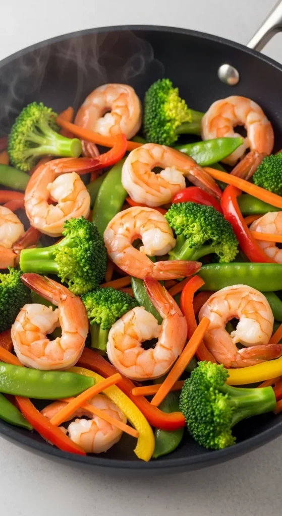 Shrimp Stir Fry with Mixed Vegetables