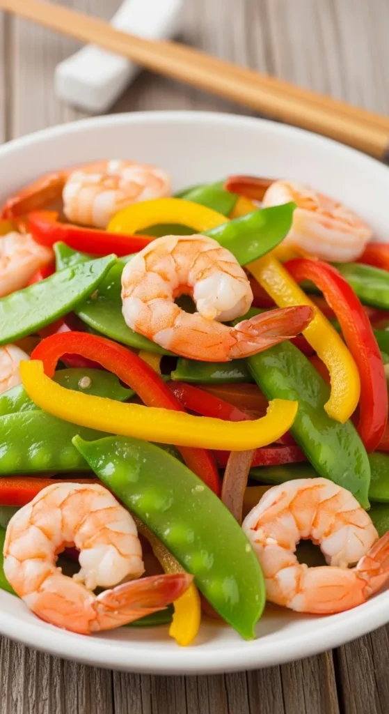Shrimp Stir Fry with Vegetables (200 Calories)