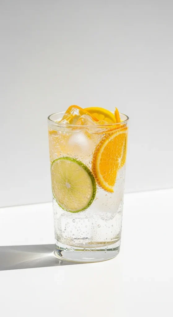 Sparkling Water With Citrus Zest