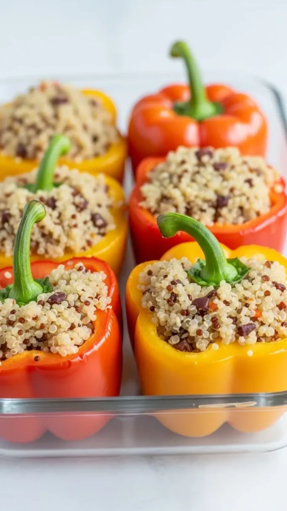 Stuffed Bell Peppers with Quinoa