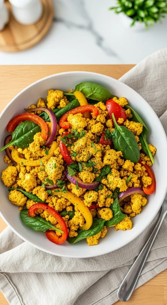 simple tofu scramble