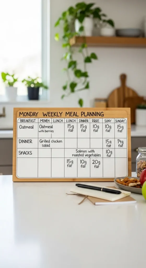 Using Fat Calorie Calculations for Meal Planning