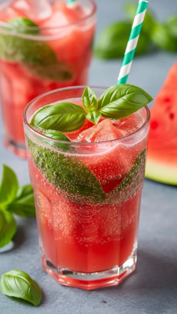 Watermelon Basil Refresher