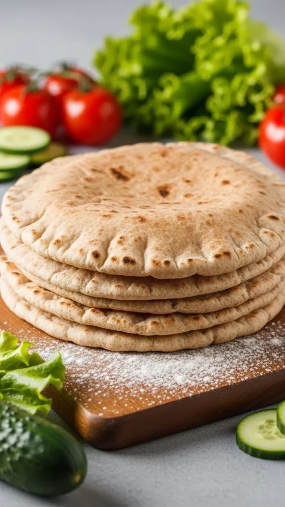 Whole Wheat Low Calorie Pita Bread